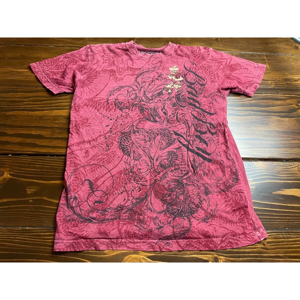 BAD BOY T-Shirt Women's Size Small Red Brasil International Fight Dragon Graphic